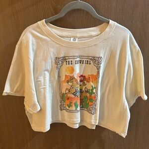 Western Themed - The Cowgirl Graphic Crop Top - NWT